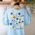 Happy Dot Day 2025 Polka Dot Boys Girls Kids Teacher Dot Day Women's Sweatshirt Back Print Light Blue Happy Dot Day 2025 Polka Dot Boys Girls Kids Teacher Dot Day Women's Sweatshirt Back Print Light Blue