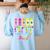 Happy Dot Day 2025 Teacher Kids Girls Colorful Polka Dot Day Women's Sweatshirt Back Print Light Blue Happy Dot Day 2025 Teacher Kids Girls Colorful Polka Dot Day Women's Sweatshirt Back Print Light Blue
