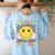 Happy Dot Day Hippie Flowers Smile Face Groovy Teacher Kids Women's Sweatshirt Back Print Light Blue Happy Dot Day Hippie Flowers Smile Face Groovy Teacher Kids Women's Sweatshirt Back Print Light Blue