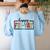 Happy Fri-Yay Friday Lovers Teacher Fri Yay Weekend Women's Sweatshirt Back Print Light Blue