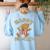Happy Fri Yay Retro French Fries Friday Lovers Fun Teacher Women's Sweatshirt Back Print Light Blue Happy Fri Yay Retro French Fries Friday Lovers Fun Teacher Women's Sweatshirt Back Print Light Blue