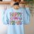 Happy Fri-Yay Teacher Fry Yay Friday Weekend Cute Fri-Yay Women's Sweatshirt Back Print Light Blue Happy Fri-Yay Teacher Fry Yay Friday Weekend Cute Fri-Yay Women's Sweatshirt Back Print Light Blue