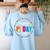 Happy Pi Day Pie Math Coach Teacher Pi Day Lover Nerdy Women's Sweatshirt Back Print Light Blue Happy Pi Day Pie Math Coach Teacher Pi Day Lover Nerdy Women's Sweatshirt Back Print Light Blue