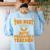 Hard Being The Best Auto Mechanics Teacher For Men Women Kids Women's Sweatshirt Back Print Light Blue