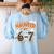 Haunted By 6-7 Halloween Math Teacher Joke Women's Sweatshirt Back Print Light Blue Haunted By 6-7 Halloween Math Teacher Joke Women's Sweatshirt Back Print Light Blue