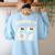 Haunted By 67 Teacher Halloween 6 7 Shirt Women's Sweatshirt Back Print Light Blue Haunted By 67 Teacher Halloween 6 7 Shirt Women's Sweatshirt Back Print Light Blue