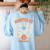 Haunted By 6x7 Math Teacher Halloween Pun Women's Sweatshirt Back Print Light Blue Haunted By 6x7 Math Teacher Halloween Pun Women's Sweatshirt Back Print Light Blue