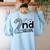 Hello On To 2nd Grade Teachers Boys And Team Secound Grade Women's Sweatshirt Back Print Light Blue Hello On To 2nd Grade Teachers Boys And Team Secound Grade Women's Sweatshirt Back Print Light Blue