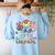 Hello 5th Grade Boy Girl Teacher Back To School 5th Grade Women's Sweatshirt Back Print Light Blue Hello 5th Grade Boy Girl Teacher Back To School 5th Grade Women's Sweatshirt Back Print Light Blue