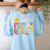 Hello Fifth Grade Team 5th Grade Back To School Teacher Kids Women's Sweatshirt Back Print Light Blue Hello Fifth Grade Team 5th Grade Back To School Teacher Kids Women's Sweatshirt Back Print Light Blue