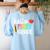Hello First Grade Team 1st Grade Back To School Teacher Kids Women's Sweatshirt Back Print Light Blue