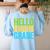 Hello Fourth Grade Shirt 4th Grade Boy Girl Student Teacher Women's Sweatshirt Back Print Light Blue Hello Fourth Grade Shirt 4th Grade Boy Girl Student Teacher Women's Sweatshirt Back Print Light Blue