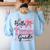 Hello Third Grade First Day Of School Coquette Teacher Girl Women's Sweatshirt Back Print Light Blue Hello Third Grade First Day Of School Coquette Teacher Girl Women's Sweatshirt Back Print Light Blue