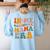 In My Homeschool Mama Era Mom Teacher Women's Sweatshirt Back Print Light Blue In My Homeschool Mama Era Mom Teacher Women's Sweatshirt Back Print Light Blue
