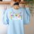Hot All Superheroes Wear Capes Cute Teacher End Of School Women's Sweatshirt Back Print Light Blue Hot All Superheroes Wear Capes Cute Teacher End Of School Women's Sweatshirt Back Print Light Blue