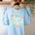 House Of Courage Flowers RCA School Teacher Student Tee Women's Sweatshirt Back Print Light Blue House Of Courage Flowers RCA School Teacher Student Tee Women's Sweatshirt Back Print Light Blue