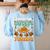 Humor I Teach The Cutest Turkeys Thanksgiving Teacher Women's Sweatshirt Back Print Light Blue Humor I Teach The Cutest Turkeys Thanksgiving Teacher Women's Sweatshirt Back Print Light Blue