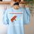 Hypotemoose Mathematics Teacher Mathematician Math Geek Women's Sweatshirt Back Print Light Blue