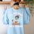 I’Ll Just Wait Until It’s Quiet Skeleton Teacher Women's Sweatshirt Back Print Light Blue I’Ll Just Wait Until It’s Quiet Skeleton Teacher Women's Sweatshirt Back Print Light Blue