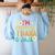I’m Bilingual I Haha And Jaja Spanish Teacher Bilingual For Men Women Girls Kids Women's Sweatshirt Back Print Light Blue