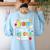 I'm Not Short I'm A Pre-K Teacher Size Back To School Women's Sweatshirt Back Print Light Blue I'm Not Short I'm A Pre-K Teacher Size Back To School Women's Sweatshirt Back Print Light Blue