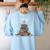 I'm Ok Read Book Reading Nerd Librarian Teacher School Women's Sweatshirt Back Print Light Blue I'm Ok Read Book Reading Nerd Librarian Teacher School Women's Sweatshirt Back Print Light Blue