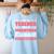 I'm A Teacher And A Marathon Runner Don't Underestimate Me Men Women Women's Sweatshirt Back Print Light Blue I'm A Teacher And A Marathon Runner Don't Underestimate Me Men Women Women's Sweatshirt Back Print Light Blue