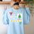 I'm Working For Christmas Break 5 Stars Christmas Teacher Women's Sweatshirt Back Print Light Blue I'm Working For Christmas Break 5 Stars Christmas Teacher Women's Sweatshirt Back Print Light Blue