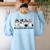 Inclusion Isn't Scary Boo Ghost Halloween Sped Teacher Women's Sweatshirt Back Print Light Blue Inclusion Isn't Scary Boo Ghost Halloween Sped Teacher Women's Sweatshirt Back Print Light Blue