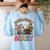 Inclusion Isn't Scary Ghost Mummy Halloween SLP Sped Teacher Women's Sweatshirt Back Print Light Blue Inclusion Isn't Scary Ghost Mummy Halloween SLP Sped Teacher Women's Sweatshirt Back Print Light Blue
