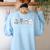 Inclusion Isn't Scary Slp Halloween Sped Teacher Ghost Mummy Women's Sweatshirt Back Print Light Blue Inclusion Isn't Scary Slp Halloween Sped Teacher Ghost Mummy Women's Sweatshirt Back Print Light Blue
