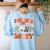 Inclusion Isn't Scary SLP Sped Teacher Halloween Women's Sweatshirt Back Print Light Blue