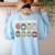 Inclusion Is My Jam Neurodiversity Special Education Teacher Women's Sweatshirt Back Print Light Blue Inclusion Is My Jam Neurodiversity Special Education Teacher Women's Sweatshirt Back Print Light Blue