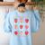 Inclusion Is My Jam Special Education Teacher Autism SPED Women's Sweatshirt Back Print Light Blue