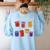 Inclusion Is My Jam Special Education Teacher Para Autism Women's Sweatshirt Back Print Light Blue Inclusion Is My Jam Special Education Teacher Para Autism Women's Sweatshirt Back Print Light Blue