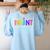 Infant Teacher Daycare Provider Childcare Teacher Women's Sweatshirt Back Print Light Blue Infant Teacher Daycare Provider Childcare Teacher Women's Sweatshirt Back Print Light Blue