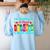 THE INFLUENCE OF A GREAT TEACHER IS NEVER ERASED Teaching For Men Women Girls Kids Women's Sweatshirt Back Print Light Blue THE INFLUENCE OF A GREAT TEACHER IS NEVER ERASED Teaching For Men Women Girls Kids Women's Sweatshirt Back Print Light Blue