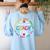 Instructional Coach Squad Teacher Assistant Support Team Women's Sweatshirt Back Print Light Blue Instructional Coach Squad Teacher Assistant Support Team Women's Sweatshirt Back Print Light Blue