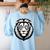 Isibindi House Of Courage RCA School Spirit Teachers Women's Sweatshirt Back Print Light Blue