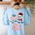 It's Cool To Be a Infant Teacher Snowman Winter Christmas Women's Sweatshirt Back Print Light Blue It's Cool To Be a Infant Teacher Snowman Winter Christmas Women's Sweatshirt Back Print Light Blue