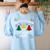 It's Never Too Early For Christmas Music Teacher Women's Sweatshirt Back Print Light Blue It's Never Too Early For Christmas Music Teacher Women's Sweatshirt Back Print Light Blue