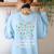 It's Fine I'm Fine Christmas Light Principal Teacher Xmas Men Women Women's Sweatshirt Back Print Light Blue It's Fine I'm Fine Christmas Light Principal Teacher Xmas Men Women Women's Sweatshirt Back Print Light Blue