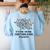 It's Fine I'm Fine Christmas Lights Teacher Xmas Women's Sweatshirt Back Print Light Blue It's Fine I'm Fine Christmas Lights Teacher Xmas Women's Sweatshirt Back Print Light Blue