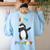 It's Fri-Yay Dabbing Penguin Friday Weekend Teacher Student Women's Sweatshirt Back Print Light Blue It's Fri-Yay Dabbing Penguin Friday Weekend Teacher Student Women's Sweatshirt Back Print Light Blue