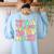 It's A Good Day To Do Math Teachers Women Kids Math Women's Sweatshirt Back Print Light Blue It's A Good Day To Do Math Teachers Women Kids Math Women's Sweatshirt Back Print Light Blue