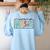 It's A Good Day To Make Music Musician Music Teacher Women's Sweatshirt Back Print Light Blue