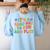 Its A Good Day To Run And Play PE Teacher Physical Education Women's Sweatshirt Back Print Light Blue
