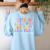 Its A Good Day To Run And Play PE Teacher Must Have Women's Sweatshirt Back Print Light Blue