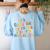 Its A Good Day To Teach Tiny Musicians Music Teacher Flower Women's Sweatshirt Back Print Light Blue Its A Good Day To Teach Tiny Musicians Music Teacher Flower Women's Sweatshirt Back Print Light Blue
