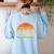 It's In The Syllabus Shirt Professor Saying College Teacher For Men Women Women's Sweatshirt Back Print Light Blue